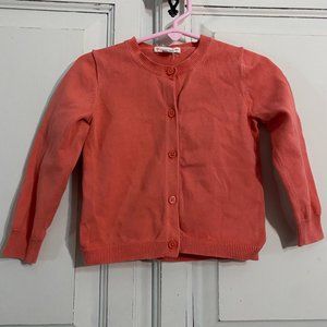 J. Crew Crewcuts | toddler | coral cardigan |  size 3
